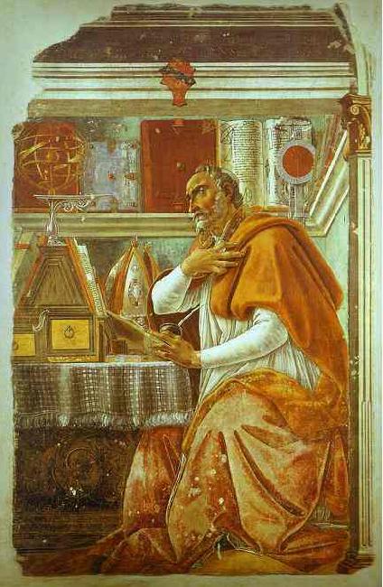 Sandro Botticelli St. Augustine oil painting image